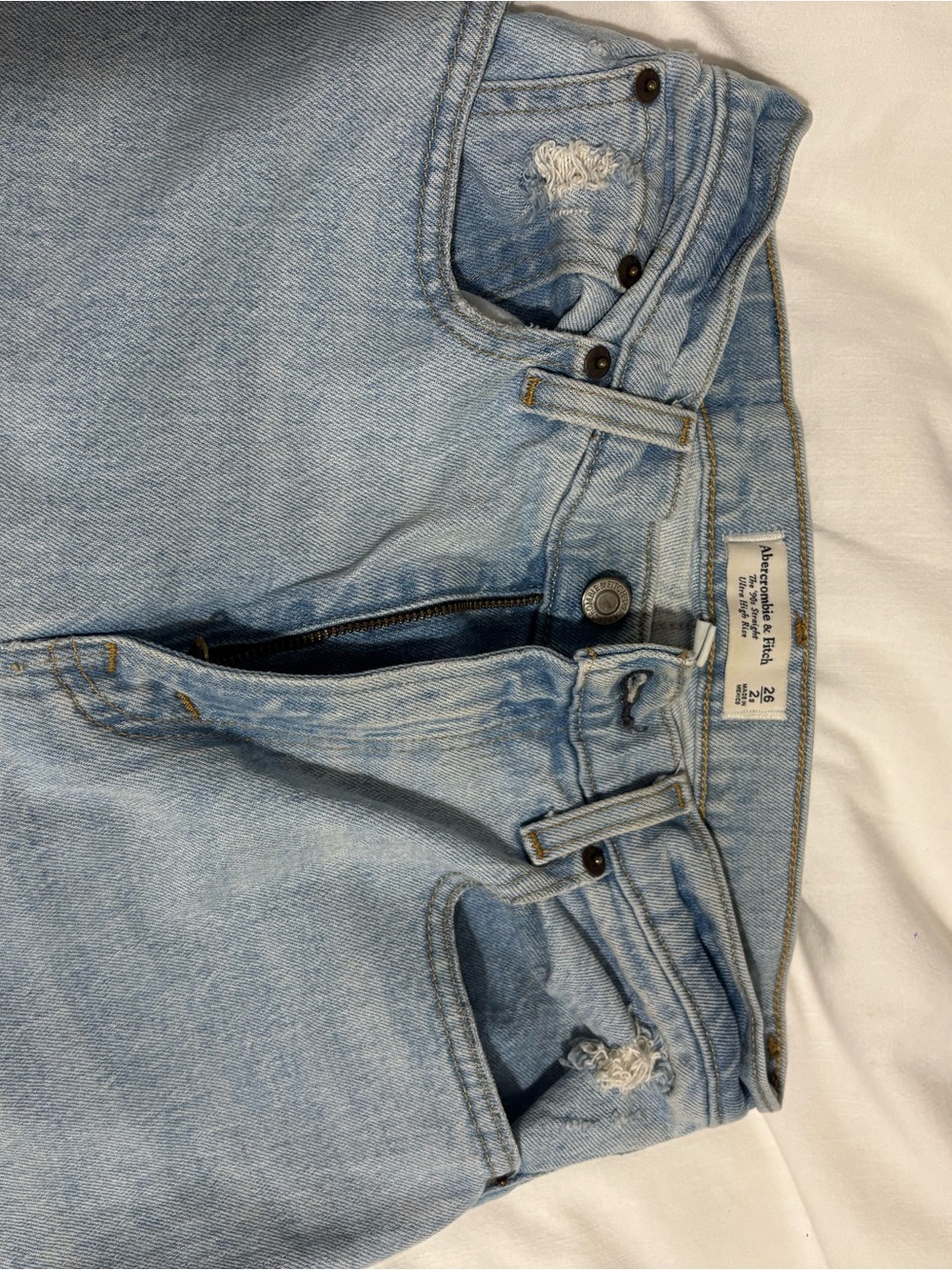 Abercrombie & Fitch Light Blue High-Rise Women's Jeans